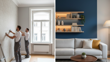 Moderne Innenraumrenovierung und exklusives Innendesign für Wohnimmobilien.